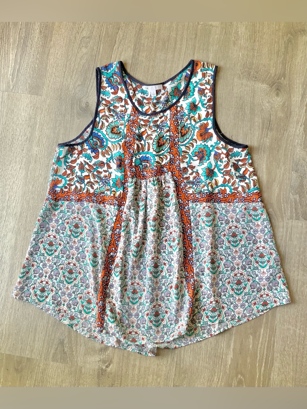 DR2 Floral Patchwork Tank Top Women's Large